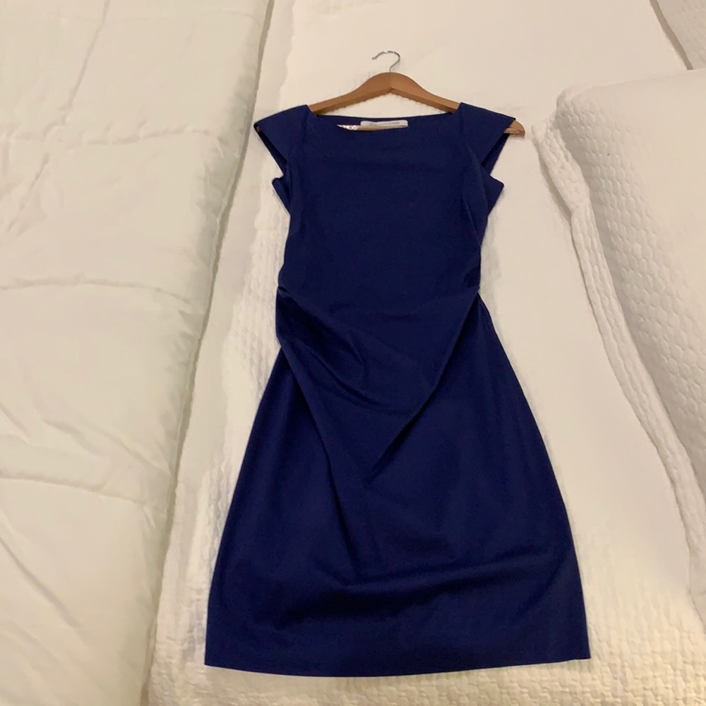 Blue Diane von Furstenberg Ruched dress - Picture 1 of 2